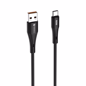 Кабель USB A к USB C Forcell F-Energy QC4.0 3A 66W Silicone 1 м C342 черный