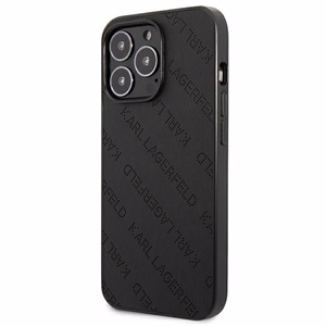Karl Lagerfeld Perforēts viedtālruņa apvalks iPhone 13 Pro Max 6.7" - melns
