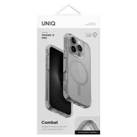 Uniq Combat iPhone 16 Pro 6.3" Magnētiskais uzlādes viedtālruņa apvalks pelēks/akmens pelēks
