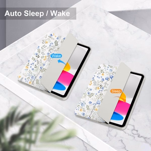 Tech-Protect SC Pen apvalks iPad 10.9" 2022 (10. gen.) / 11" 2025 (11. gen.) - margrietiņas ar lapām