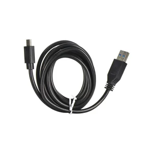USB A uz Type C 3.0 2A kabelis HD2 2 m melns