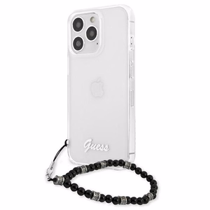 Guess GUHCP13XKPSBK iPhone 13 Pro Max 6.7" Transparent hardcase Black Pearl