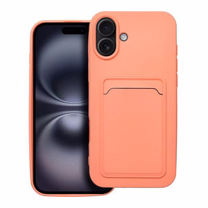 Viedtālruņa apvalks CARD IPHONE 16 Plus rozā