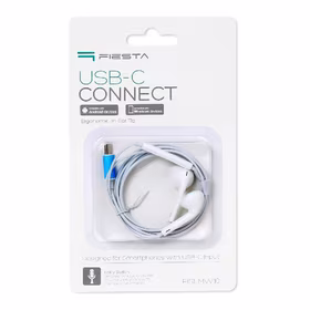 Handsfree Fiesta FISEMW10 Type-C balts