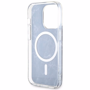 Guess GUHMP14XPCUMAK iPhone 14 Pro Max 6.7" melns cietais apvalks Marble Magnētiskais