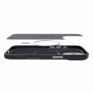 Spigen Nano Pop Mag Чехол совместимый с MagSafe для iPhone 17 Black Sesame