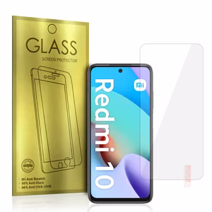 Закалённое стекло золотое для Xiaomi Redmi 10