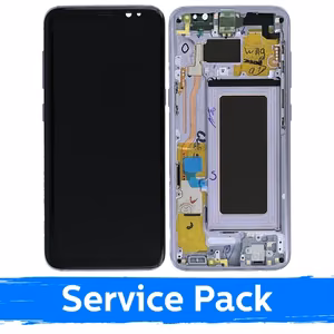 LCD дисплей для Samsung G950 S8 с рамкой орхидейный серый (Service Pack)