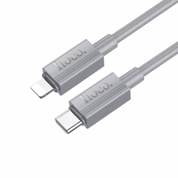 Kabelis USB-C uz Lightning Hoco PD 27W 1 m X107 pelēks