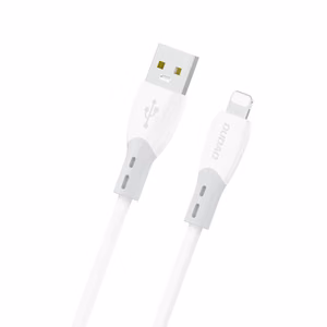 Dudao L25SL 30W USB-A - Lightning Cable with Soft Silicone Braid 1m - white