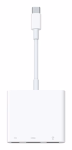 Apple USB-C Digital AV Multiport Adapter – USB-C vairāku portu adapters ar HDMI un USB-A, balts (MW5M3ZM/A)