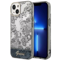 Guess GUHCP14MHGPLHG iPhone 14 Plus 6.7 "pelēks/pelēks cietais apvalks Porcelain Collection