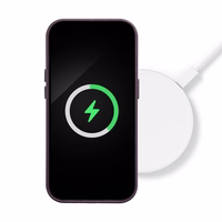 Tumši violetais magnētiskais apvalks viedtālrunim iPhone 15