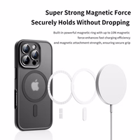 Rock Guard Touch Matte Series Magnētiskais viedtālruņa apvalks Iphone 16 Pro Max zils