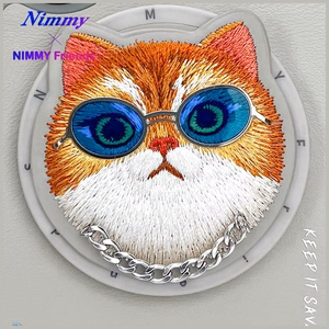 AmazingThing Nimmy Glasses Cool Cat MagSafe apvalks viedtālrunim iPhone 16 – pelēks