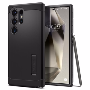 Spigen Tough Armor viedtālruņa apvalks Samsung Galaxy S24 Ultra - melns