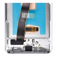 LCD ekrāns SAMSUNG S20 Ultra balts SOFT OLED ar rāmi