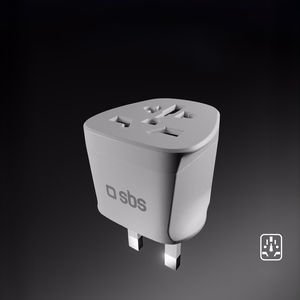 Adapteris no UK sienas kontaktdakšas uz universālo kontaktdakšu