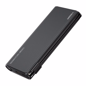 Внешний аккумулятор Veger TCE130 (W2503) PD 130W 25000 mAh со встроенными кабелями Type C / Lightning чёрный