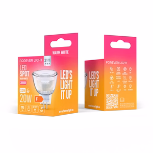 Forever Light LED Bulb G4 MR11 38° 2.2W 195lm 3000K 12V stikls class F