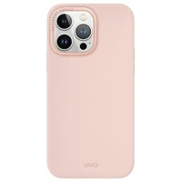 Uniq Lino Hue Magnētiskais uzlādes viedtālruņa apvalks iPhone 15 Pro Max - rozā