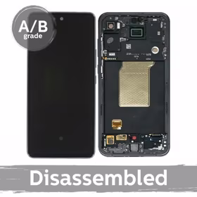 LCD displejs saderīgs ar Samsung A556 A55 5G ar rāmi / tumši zils / (9.5/10 lietots)