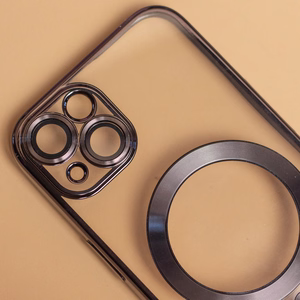 Color Chrome Magnētiskais viedtālruņa apvalks iPhone 12 6,1" melns