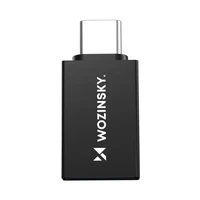 Wozinsky W10GY1S USB-C - USB-A 3.2 10Gb/s adapteris - melns