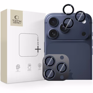 Tech-Protect Camring Fit+ kameras vāciņš, paredzēts iPhone 14 Pro / Max / 15 Pro / Max / 16 Pro / Max / 17 Pro / Max – zils