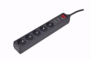 Kabelis POWER EXTENSION 4.5M/5OUTL SPG5-C-15 GEMBIRD