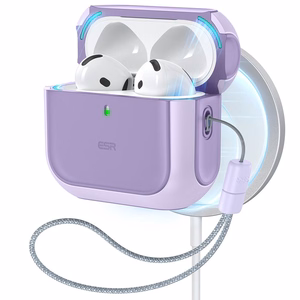 ESR Orbit Halolock Magnētiskais viedtālruņa apvalks Apple AirPods 4 - violets