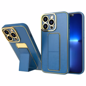 Чехол New Kickstand для iPhone 13 Pro с подставкой синий