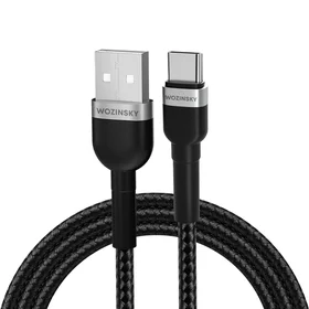 Wozinsky WNBAC2 USB-A / USB-C kabelis 2.4A 2m - melns