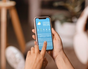 BLAUPUNKT meteoroloģiskā stacija WS35BK APP, melna