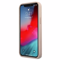 Guess 4G Liels Metāla logotips vāciņš iPhone 12 / 12 Pro - rozā