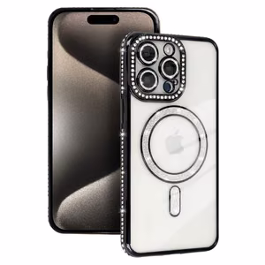 Bling Magsafe Case for iPhone 15 Pro black