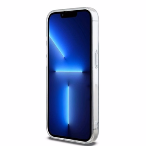 DKNY IML mono un svītrainais magnētiskais viedtālruņa apvalks iPhone 15 Pro – melns