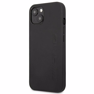 Mercedes AMG ādas maciņš ar karsto spiedumu iPhone 13 / 14 / 15, melns