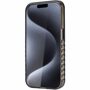 Audi IML Magnētiskais apvalks viedtālrunim iPhone 15 Pro Max ar lielu logotipu - melns