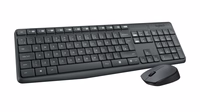 Logitech MK235 keyboard Mouse included USB QWERTY US International pelēks