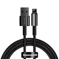 Baseus kabelis Tungsten USB - Lightning 1,0m 2,4A melns