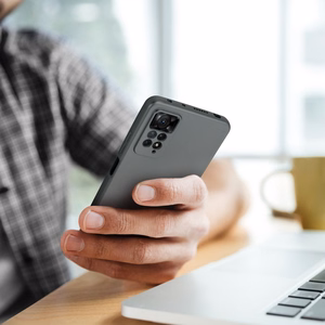 METALLIC viedtālruņa apvalks XIAOMI Redmi NOTE 14 Pro 5G pelēks