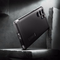 Spigen Tough Armor viedtālruņa apvalks Samsung Galaxy S23 Ultra - melns
