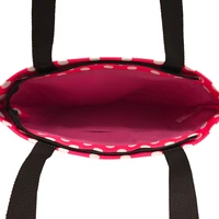 Iepirkumu soma Wonder raksts 2 rozā ar punktiem