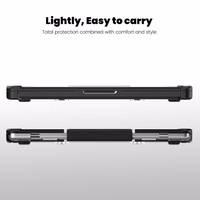 Tech-Protect SmartShell Pro macins priekš Macbook Pro 14 M1 / M2 / M3 / M4 / M5 2021-2025 - Melns un caurspidigs