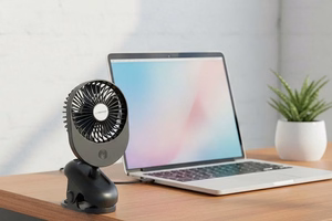 Esperanza EHF103K – kompakts USB galda ventilators, melns