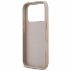 Guess 4G MagSafe futrālis ar svītrām iPhone 17 Pro - Rozā krāsā