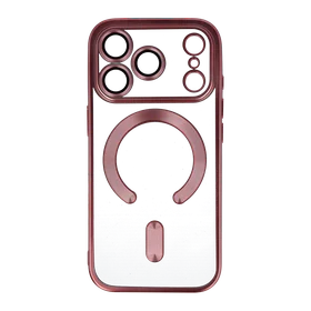 Metallic Magsafe maciņš iPhone 16 Pro Max rozā