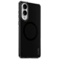 CARE by PanzerGlass Flagmanis Urban Combat melns viedtālruņa apvalks ar QI Samsung Galaxy S25 Edge - daļēji caurspīdīgs