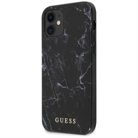 Guess Marble viedtālruņa apvalks iPhone 12 mini - melns